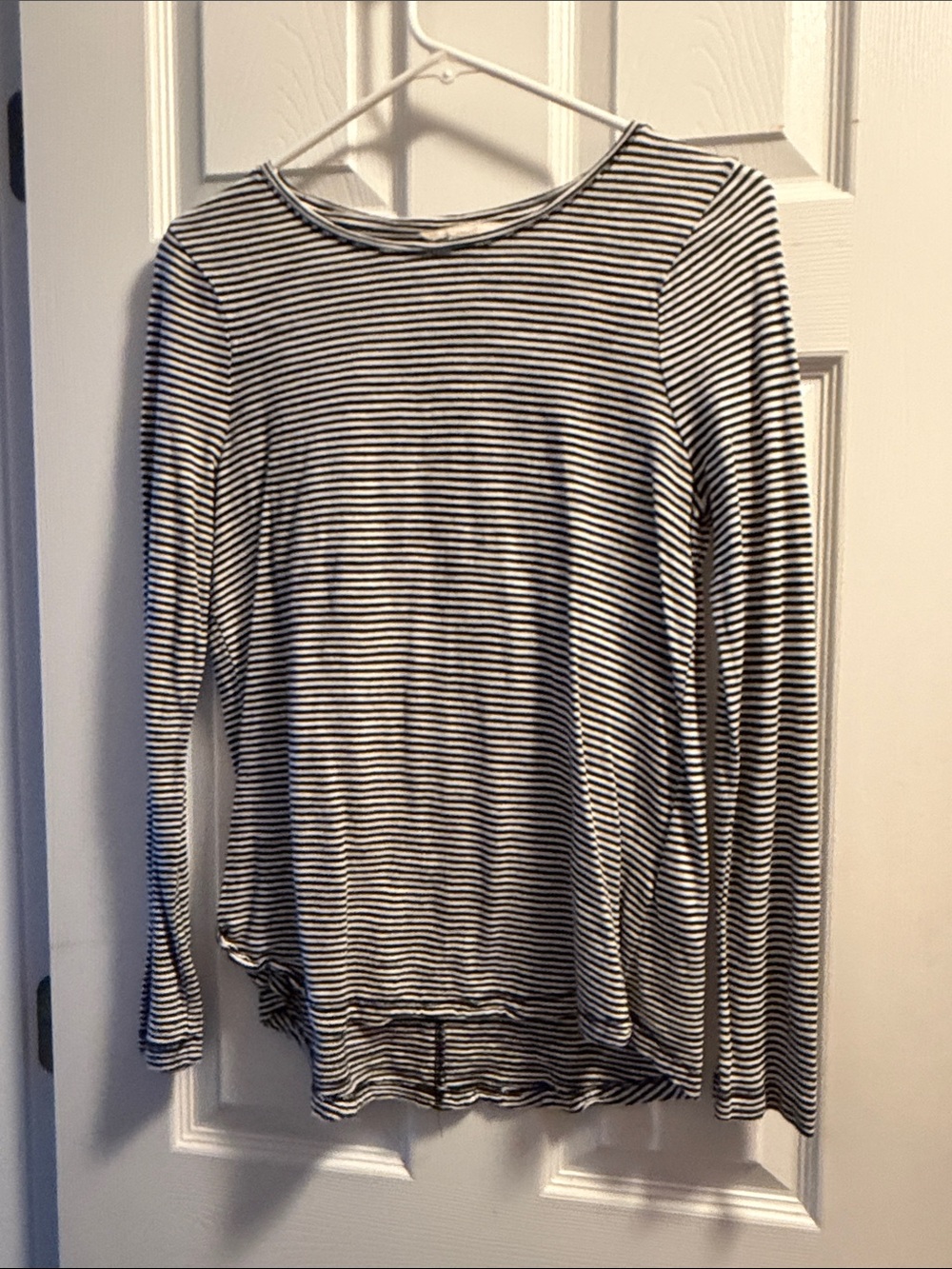 Banana Republic Black and White Striped Tee